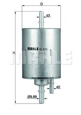 KNECHT KL570 Паливний фільтр