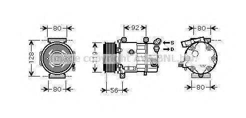 PRASCO CNK255 Компресор, кондиціонер