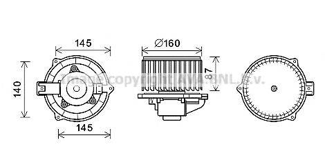 PRASCO CT8051 Електродвигун, вентиляція салону