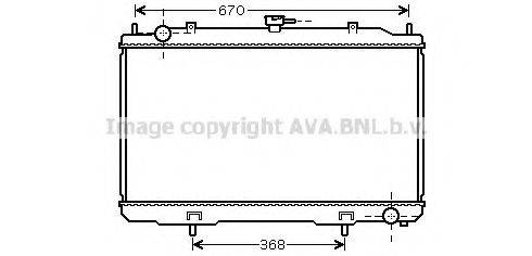 PRASCO DN2324 Радіатор, охолодження двигуна