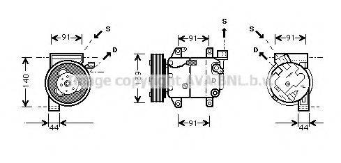 PRASCO DNK005 Компресор, кондиціонер