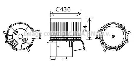 PRASCO FT8448 Електродвигун, вентиляція салону