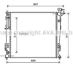 PRASCO KAA2214 Радіатор, охолодження двигуна