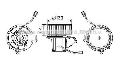 PRASCO MS8628 Електродвигун, вентиляція салону