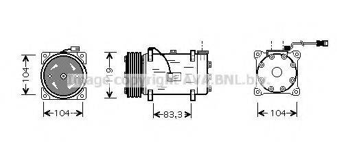 PRASCO PEK225 Компресор, кондиціонер