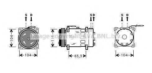 PRASCO RTK075 Компресор, кондиціонер