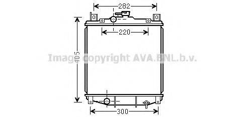 PRASCO SZ2059 Радіатор, охолодження двигуна