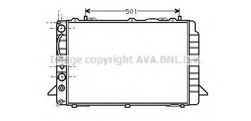 PRASCO AI2092 Радіатор, охолодження двигуна
