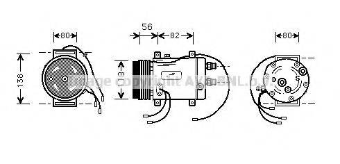 PRASCO AIK255 Компресор, кондиціонер