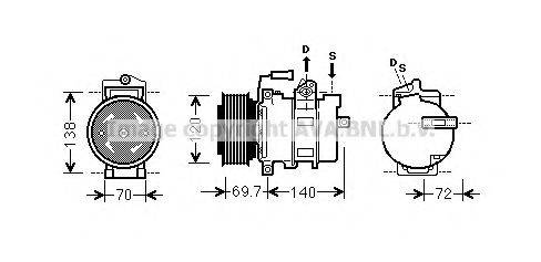 PRASCO AIK312 Компресор, кондиціонер