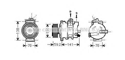 PRASCO AIK329 Компресор, кондиціонер