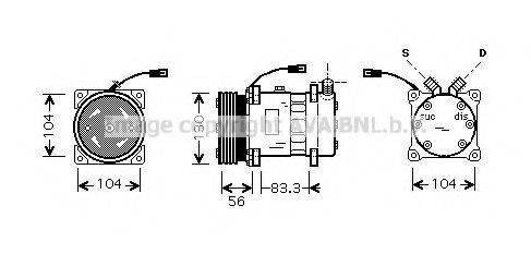 PRASCO ALK102 Компресор, кондиціонер