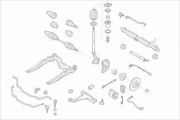 LEMFORDER OPELASTRAFL036 Рульове управління; Підвіска колеса