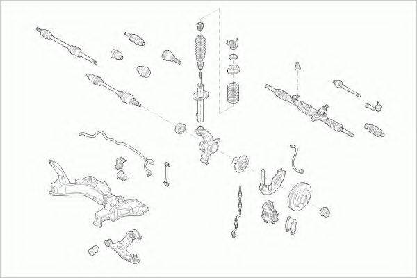 LEMFORDER FORDFOCUSFL004 Рульове управління; Підвіска колеса