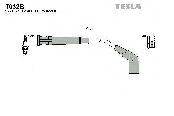 TESLA T032B Комплект дротів запалювання