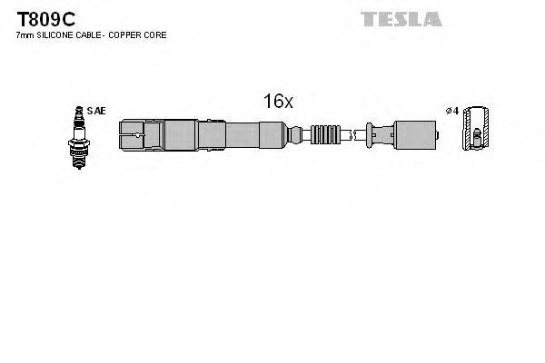 TESLA T809C Комплект дротів запалювання