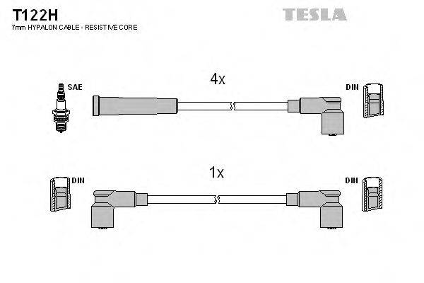 TESLA T122H Комплект дротів запалювання