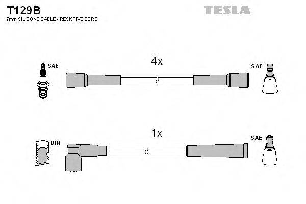 TESLA T129B Комплект дротів запалювання