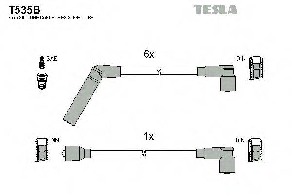 TESLA T535B Комплект дротів запалювання