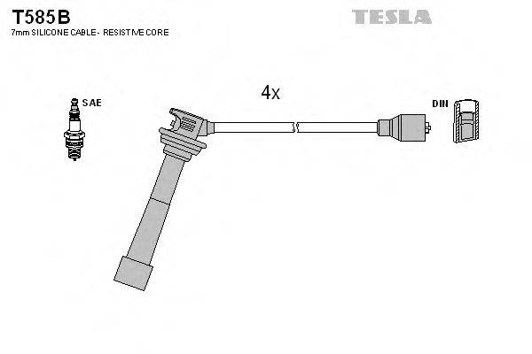 TESLA T585B Комплект дротів запалювання