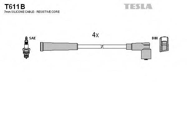 TESLA T611B Комплект дротів запалювання