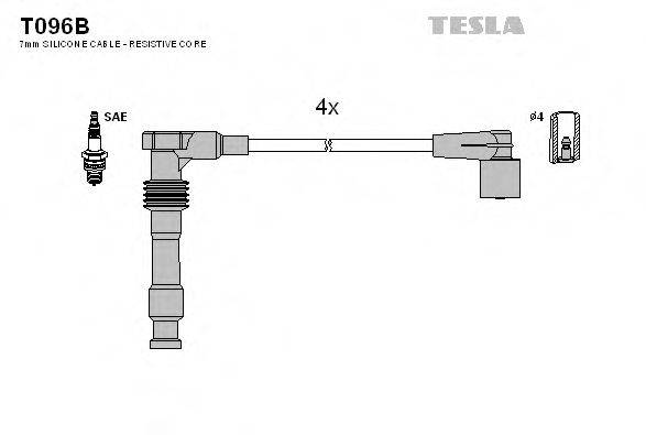 TESLA T096B Комплект дротів запалювання