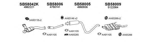 VENEPORTE 580027 Система випуску ОГ