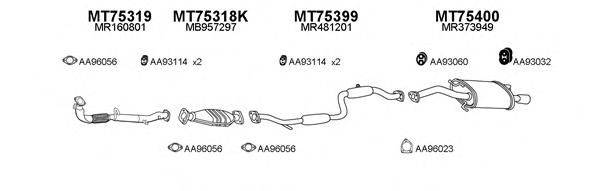 VENEPORTE 750076 Система випуску ОГ