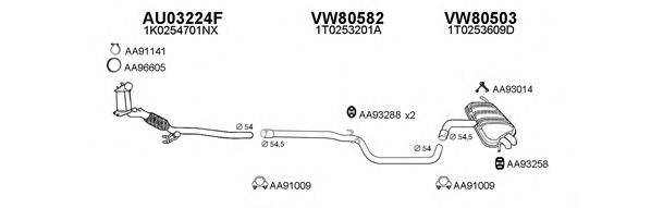 VENEPORTE 800307 Система випуску ОГ