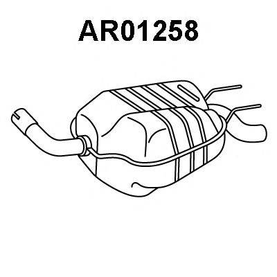 VENEPORTE AR01258 Глушник вихлопних газів кінцевий