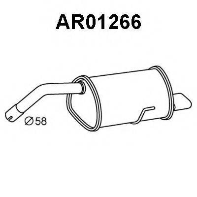 VENEPORTE AR01266 Глушник вихлопних газів кінцевий