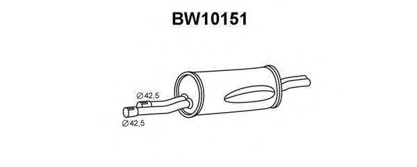 VENEPORTE BW10151 Глушник вихлопних газів кінцевий