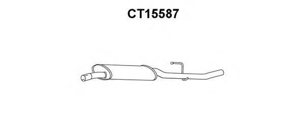 VENEPORTE CT15587 Середній глушник вихлопних газів