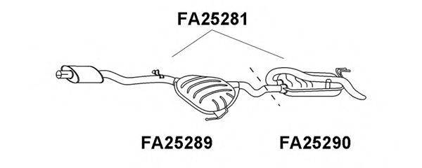 VENEPORTE FA25289 Передглушувач вихлопних газів