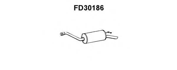 VENEPORTE FD30186 Глушник вихлопних газів кінцевий