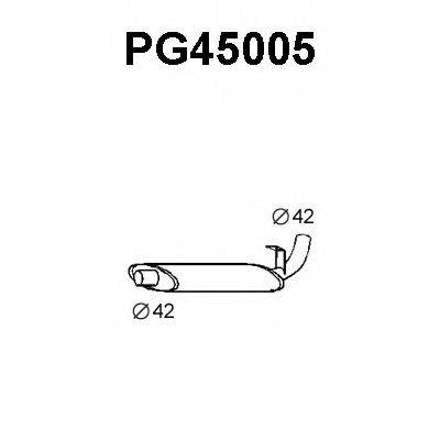 VENEPORTE PG45005 Середній глушник вихлопних газів