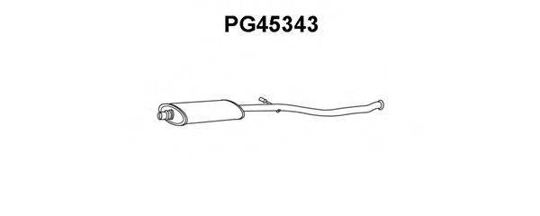 VENEPORTE PG45343 Середній глушник вихлопних газів