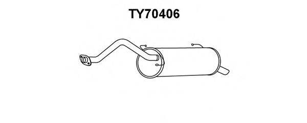 VENEPORTE TY70406 Глушник вихлопних газів кінцевий