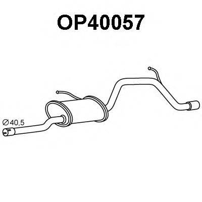 VENEPORTE OP40057 Глушник вихлопних газів кінцевий