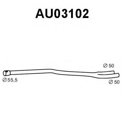 VENEPORTE AU03102 Труба вихлопного газу