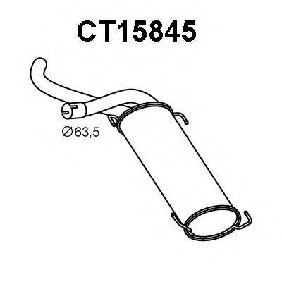 VENEPORTE CT15845 Глушник вихлопних газів кінцевий