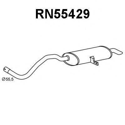 VENEPORTE RN55429 Глушник вихлопних газів кінцевий