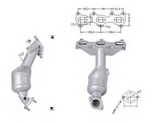 MAGNAFLOW 63408 Каталізатор