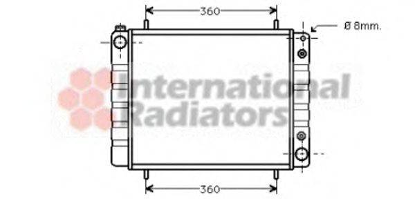 VAN WEZEL 02002084 Радіатор, охолодження двигуна