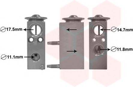 VAN WEZEL 18001462 Розширювальний клапан, кондиціонер