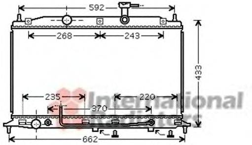 VAN WEZEL 82002177 Радіатор, охолодження двигуна