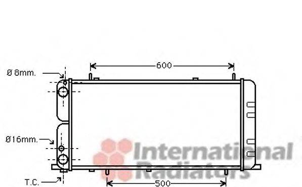 VAN WEZEL 03002051 Радіатор, охолодження двигуна