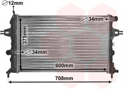 VAN WEZEL 37002296 Радіатор, охолодження двигуна