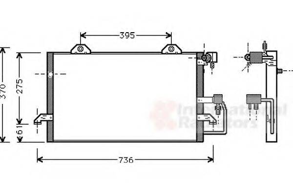 VAN WEZEL 03005118 Конденсатор, кондиціонер