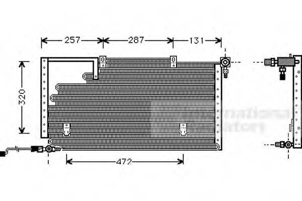 VAN WEZEL 03005138 Конденсатор, кондиціонер